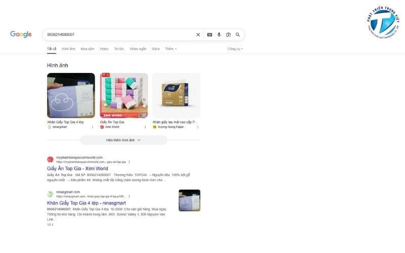 Sử dụng Google để kiểm tra mã vạch sản phẩm